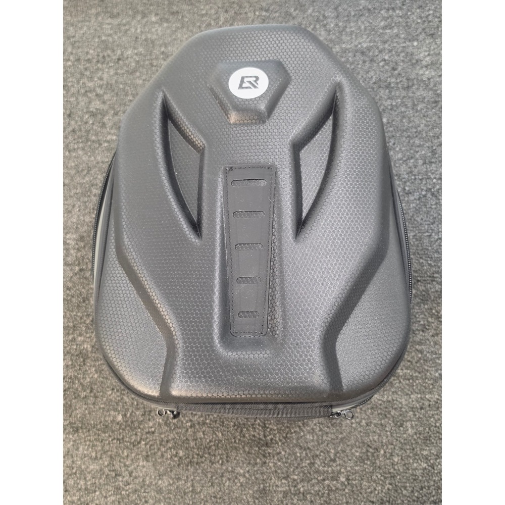RockBros Motorcycle Tail Bag Hardshell Rear Seat Luggage Carbon Fiber Style